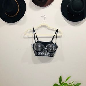 Sequin bustier